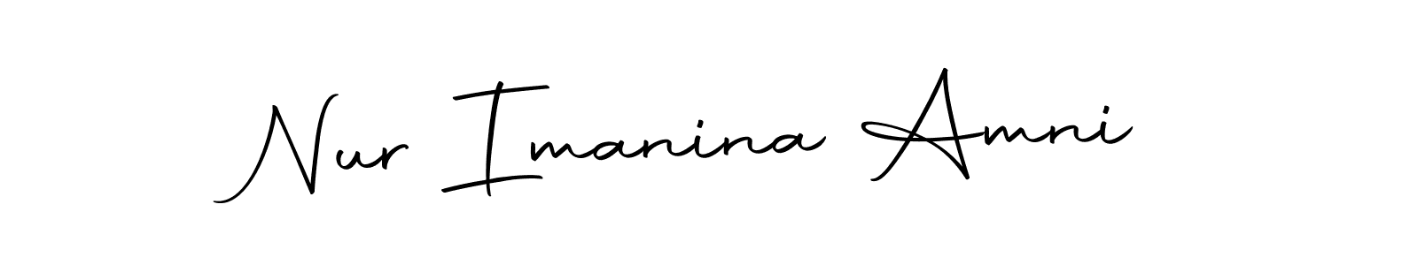 if you are searching for the best signature style for your name Nur Imanina Amni. so please give up your signature search. here we have designed multiple signature styles  using Autography-DOLnW. Nur Imanina Amni signature style 10 images and pictures png
