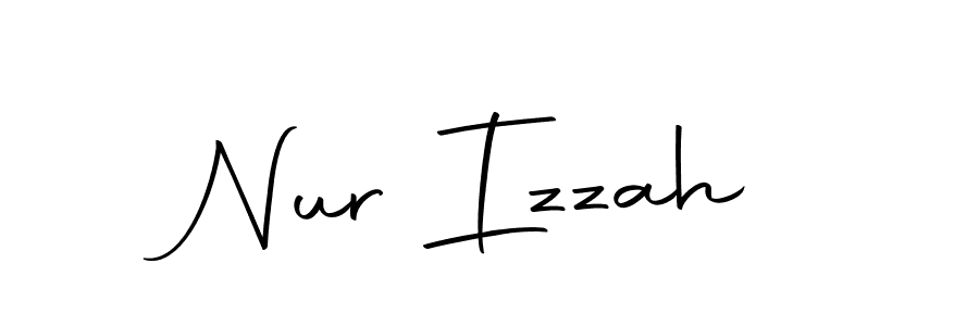You should practise on your own different ways (Autography-DOLnW) to write your name (Nur Izzah) in signature. don't let someone else do it for you. Nur Izzah signature style 10 images and pictures png