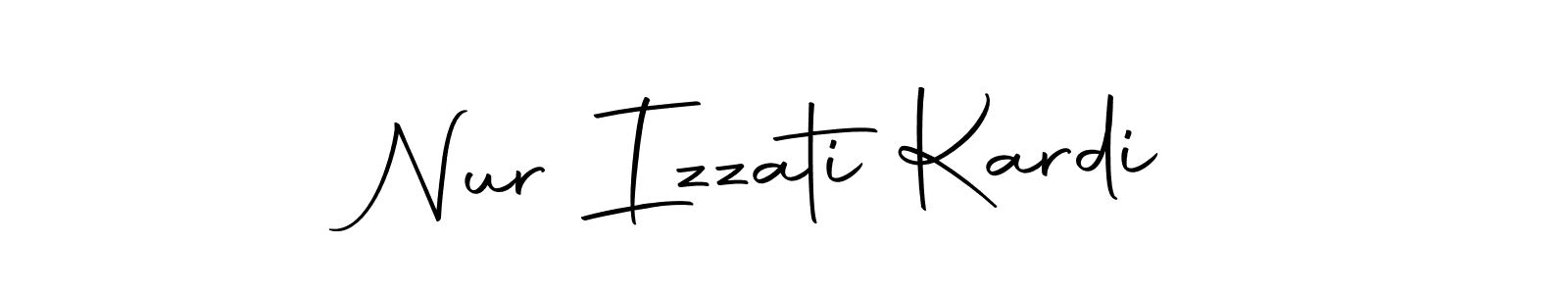 Similarly Autography-DOLnW is the best handwritten signature design. Signature creator online .You can use it as an online autograph creator for name Nur Izzati Kardi. Nur Izzati Kardi signature style 10 images and pictures png