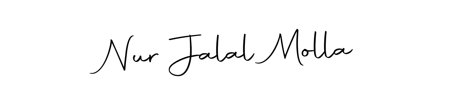 This is the best signature style for the Nur Jalal Molla name. Also you like these signature font (Autography-DOLnW). Mix name signature. Nur Jalal Molla signature style 10 images and pictures png