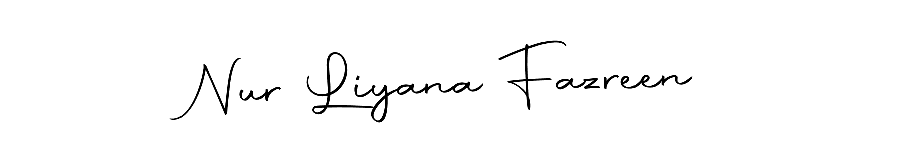 See photos of Nur Liyana Fazreen official signature by Spectra . Check more albums & portfolios. Read reviews & check more about Autography-DOLnW font. Nur Liyana Fazreen signature style 10 images and pictures png