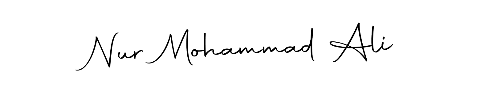 Similarly Autography-DOLnW is the best handwritten signature design. Signature creator online .You can use it as an online autograph creator for name Nur Mohammad Ali. Nur Mohammad Ali signature style 10 images and pictures png
