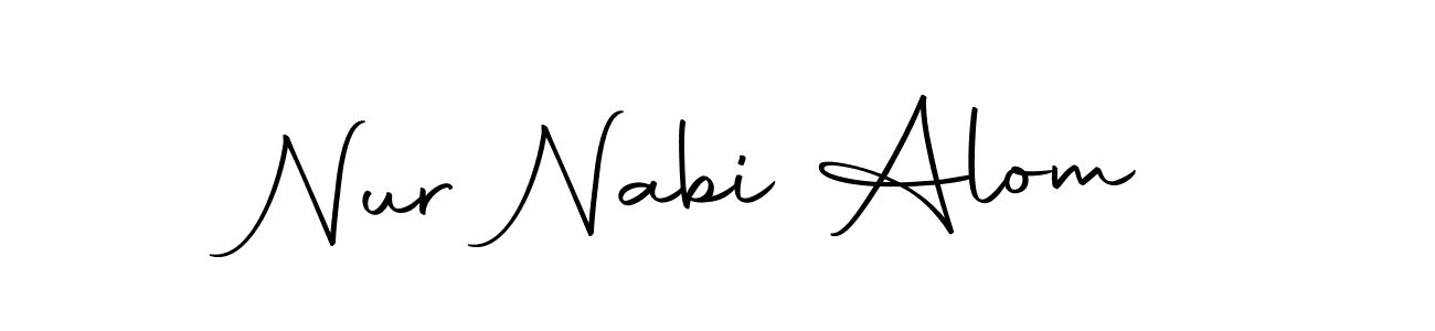 Once you've used our free online signature maker to create your best signature Autography-DOLnW style, it's time to enjoy all of the benefits that Nur Nabi Alom name signing documents. Nur Nabi Alom signature style 10 images and pictures png