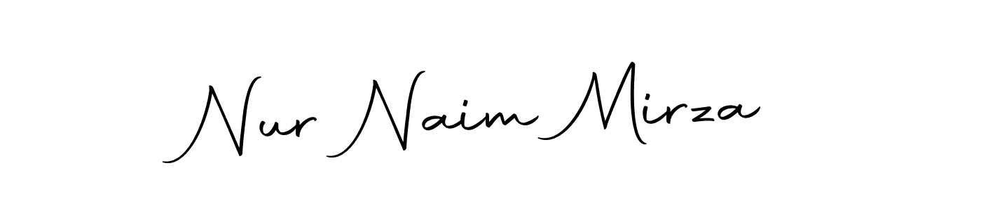 Make a beautiful signature design for name Nur Naim Mirza. Use this online signature maker to create a handwritten signature for free. Nur Naim Mirza signature style 10 images and pictures png