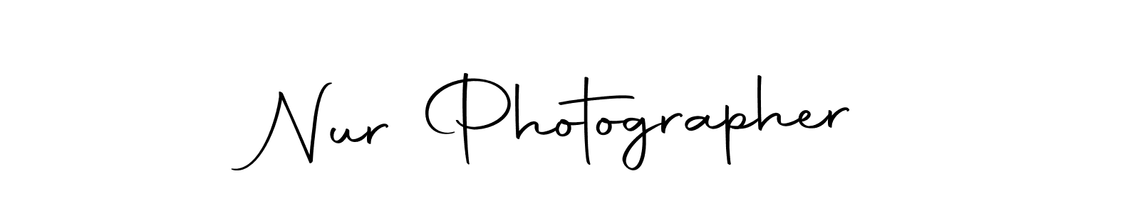 Use a signature maker to create a handwritten signature online. With this signature software, you can design (Autography-DOLnW) your own signature for name Nur Photographer. Nur Photographer signature style 10 images and pictures png