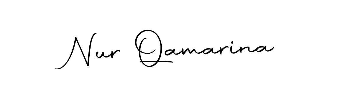 Nur Qamarina stylish signature style. Best Handwritten Sign (Autography-DOLnW) for my name. Handwritten Signature Collection Ideas for my name Nur Qamarina. Nur Qamarina signature style 10 images and pictures png