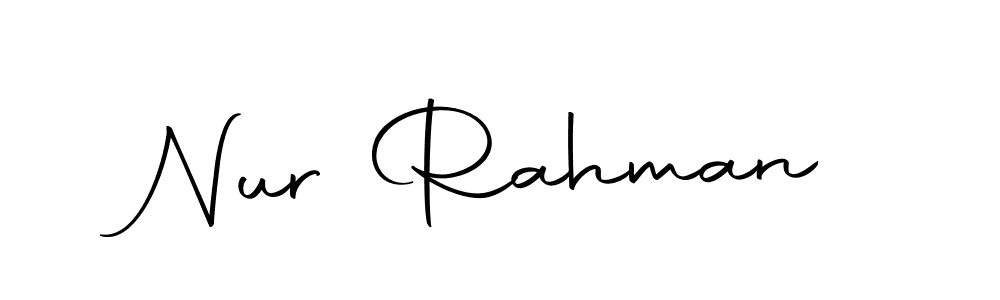 Here are the top 10 professional signature styles for the name Nur Rahman. These are the best autograph styles you can use for your name. Nur Rahman signature style 10 images and pictures png