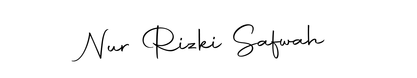 Nur Rizki Safwah stylish signature style. Best Handwritten Sign (Autography-DOLnW) for my name. Handwritten Signature Collection Ideas for my name Nur Rizki Safwah. Nur Rizki Safwah signature style 10 images and pictures png