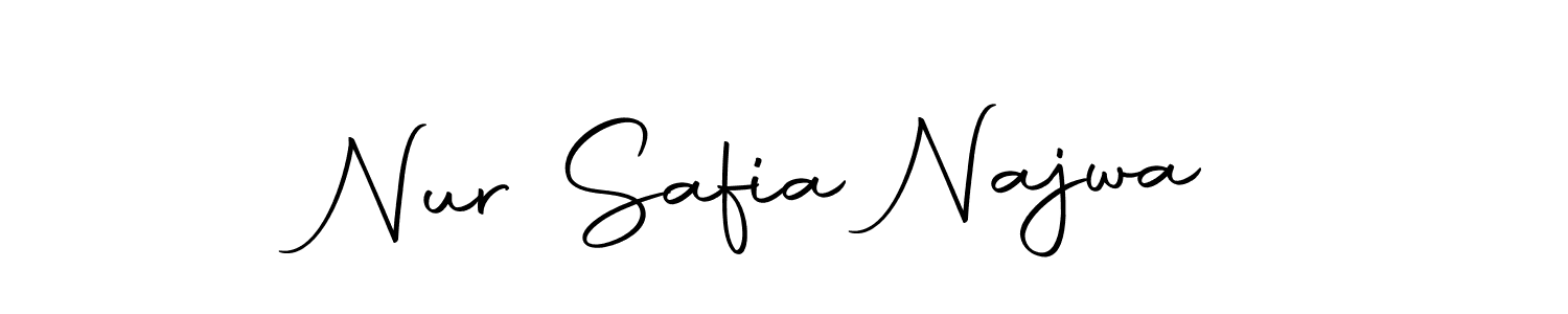 Also You can easily find your signature by using the search form. We will create Nur Safia Najwa name handwritten signature images for you free of cost using Autography-DOLnW sign style. Nur Safia Najwa signature style 10 images and pictures png