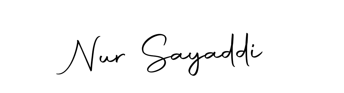Nur Sayaddi stylish signature style. Best Handwritten Sign (Autography-DOLnW) for my name. Handwritten Signature Collection Ideas for my name Nur Sayaddi. Nur Sayaddi signature style 10 images and pictures png