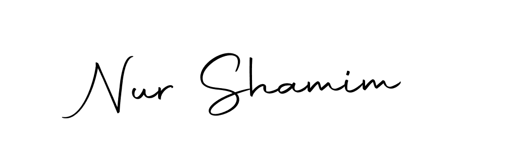 Nur Shamim stylish signature style. Best Handwritten Sign (Autography-DOLnW) for my name. Handwritten Signature Collection Ideas for my name Nur Shamim. Nur Shamim signature style 10 images and pictures png