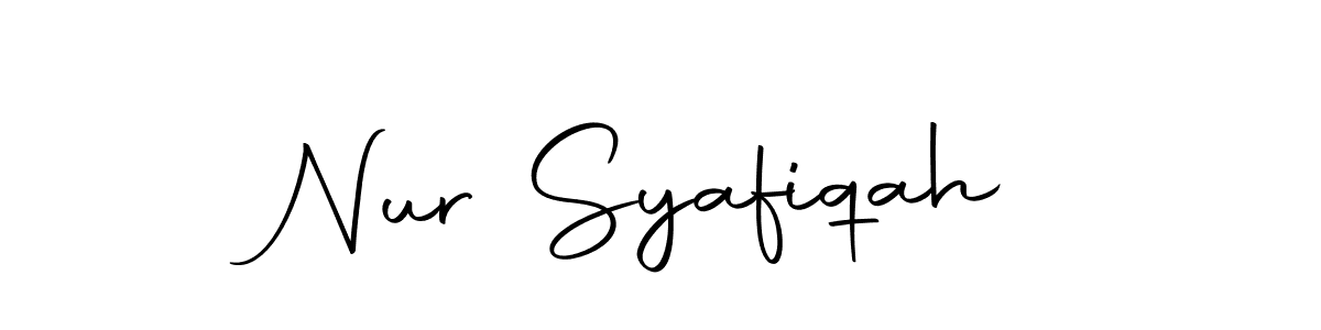 This is the best signature style for the Nur Syafiqah name. Also you like these signature font (Autography-DOLnW). Mix name signature. Nur Syafiqah signature style 10 images and pictures png