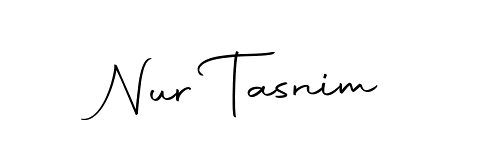 You should practise on your own different ways (Autography-DOLnW) to write your name (Nur Tasnim) in signature. don't let someone else do it for you. Nur Tasnim signature style 10 images and pictures png