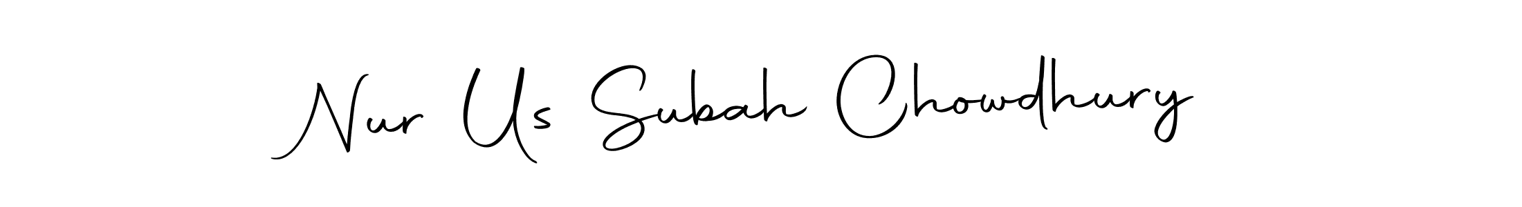 Also we have Nur Us Subah Chowdhury name is the best signature style. Create professional handwritten signature collection using Autography-DOLnW autograph style. Nur Us Subah Chowdhury signature style 10 images and pictures png
