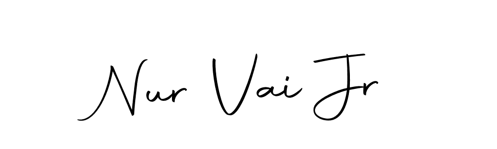 Nur Vai Jr stylish signature style. Best Handwritten Sign (Autography-DOLnW) for my name. Handwritten Signature Collection Ideas for my name Nur Vai Jr. Nur Vai Jr signature style 10 images and pictures png
