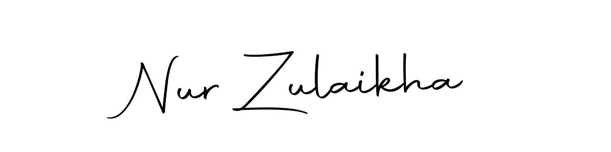 Similarly Autography-DOLnW is the best handwritten signature design. Signature creator online .You can use it as an online autograph creator for name Nur Zulaikha. Nur Zulaikha signature style 10 images and pictures png