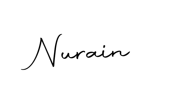 Create a beautiful signature design for name Nurain. With this signature (Autography-DOLnW) fonts, you can make a handwritten signature for free. Nurain signature style 10 images and pictures png