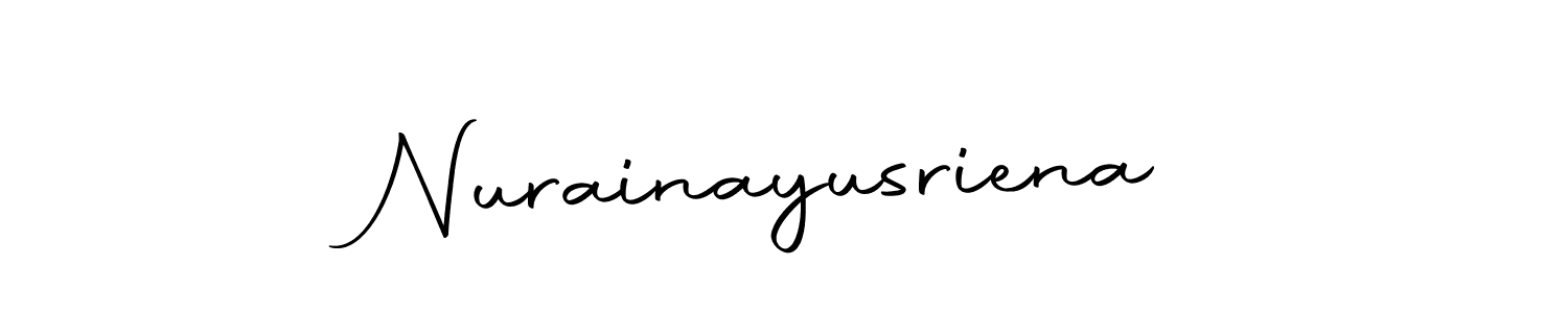 Make a short Nurainayusriena signature style. Manage your documents anywhere anytime using Autography-DOLnW. Create and add eSignatures, submit forms, share and send files easily. Nurainayusriena signature style 10 images and pictures png