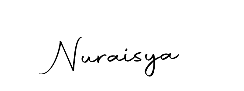 The best way (Autography-DOLnW) to make a short signature is to pick only two or three words in your name. The name Nuraisya include a total of six letters. For converting this name. Nuraisya signature style 10 images and pictures png