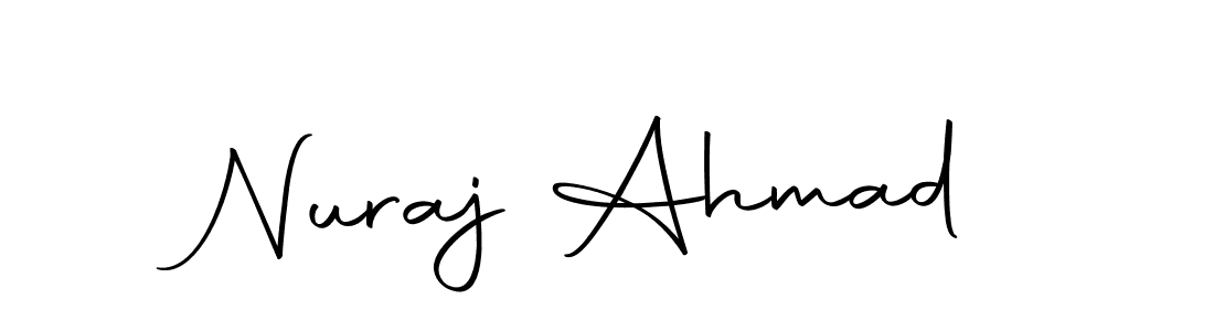 if you are searching for the best signature style for your name Nuraj Ahmad. so please give up your signature search. here we have designed multiple signature styles  using Autography-DOLnW. Nuraj Ahmad signature style 10 images and pictures png