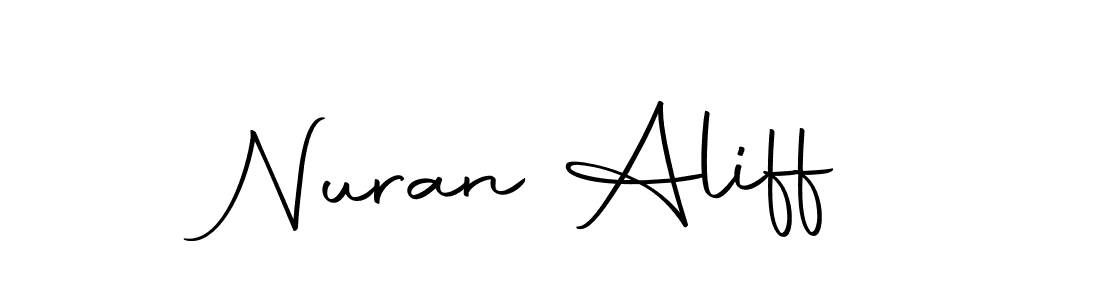 This is the best signature style for the Nuran Aliff name. Also you like these signature font (Autography-DOLnW). Mix name signature. Nuran Aliff signature style 10 images and pictures png