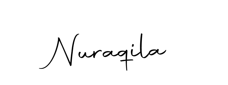 How to make Nuraqila name signature. Use Autography-DOLnW style for creating short signs online. This is the latest handwritten sign. Nuraqila signature style 10 images and pictures png