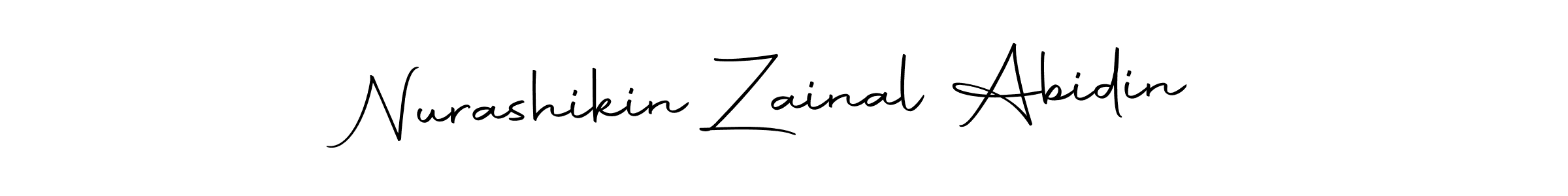 if you are searching for the best signature style for your name Nurashikin Zainal Abidin. so please give up your signature search. here we have designed multiple signature styles  using Autography-DOLnW. Nurashikin Zainal Abidin signature style 10 images and pictures png