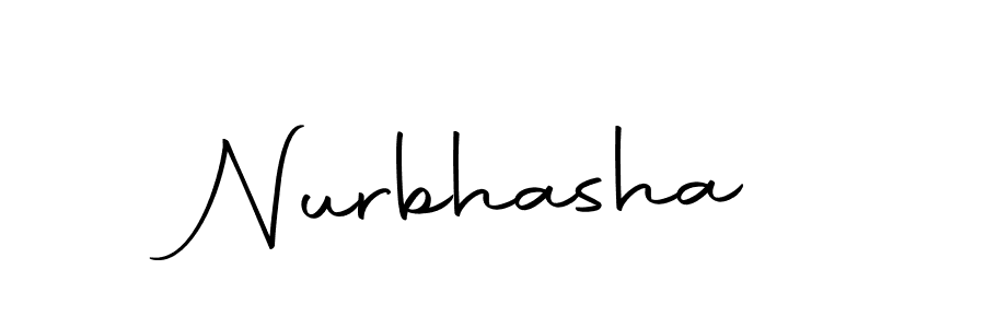 You should practise on your own different ways (Autography-DOLnW) to write your name (Nurbhasha) in signature. don't let someone else do it for you. Nurbhasha signature style 10 images and pictures png