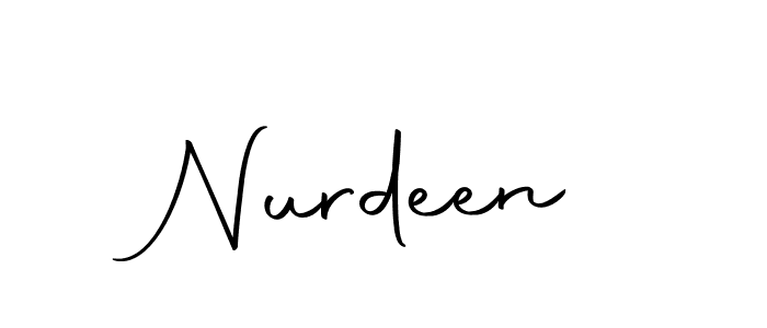 Make a beautiful signature design for name Nurdeen. With this signature (Autography-DOLnW) style, you can create a handwritten signature for free. Nurdeen signature style 10 images and pictures png