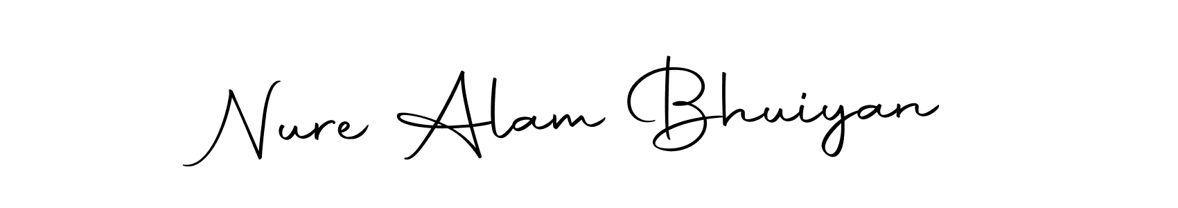 Design your own signature with our free online signature maker. With this signature software, you can create a handwritten (Autography-DOLnW) signature for name Nure Alam Bhuiyan. Nure Alam Bhuiyan signature style 10 images and pictures png