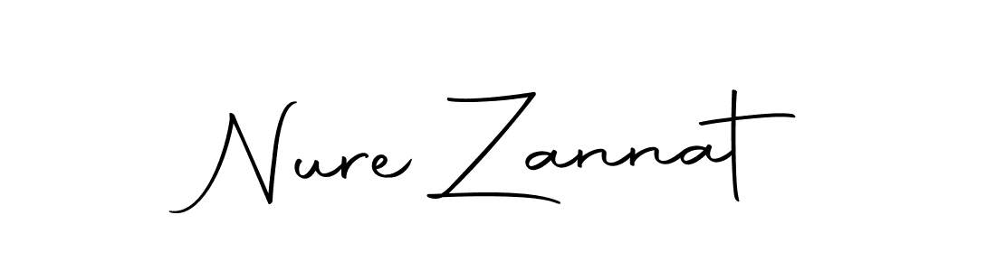 Make a beautiful signature design for name Nure Zannat. With this signature (Autography-DOLnW) style, you can create a handwritten signature for free. Nure Zannat signature style 10 images and pictures png