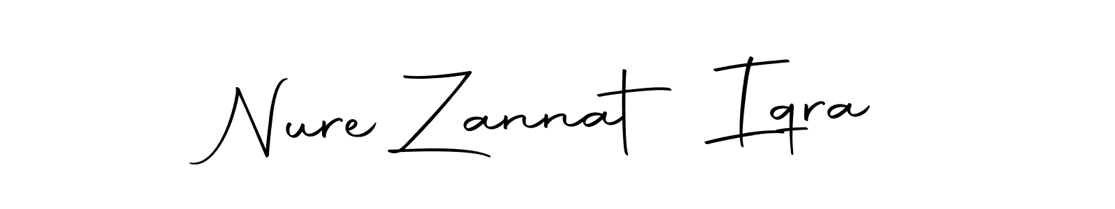 Create a beautiful signature design for name Nure Zannat Iqra. With this signature (Autography-DOLnW) fonts, you can make a handwritten signature for free. Nure Zannat Iqra signature style 10 images and pictures png