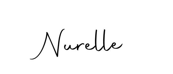 Use a signature maker to create a handwritten signature online. With this signature software, you can design (Autography-DOLnW) your own signature for name Nurelle. Nurelle signature style 10 images and pictures png