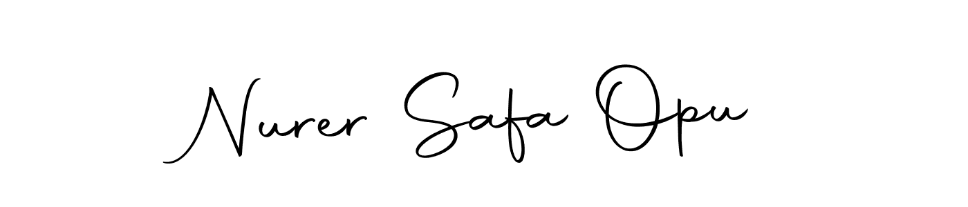 Autography-DOLnW is a professional signature style that is perfect for those who want to add a touch of class to their signature. It is also a great choice for those who want to make their signature more unique. Get Nurer Safa Opu name to fancy signature for free. Nurer Safa Opu signature style 10 images and pictures png