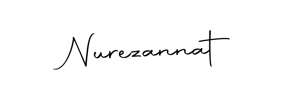 Make a beautiful signature design for name Nurezannat. With this signature (Autography-DOLnW) style, you can create a handwritten signature for free. Nurezannat signature style 10 images and pictures png