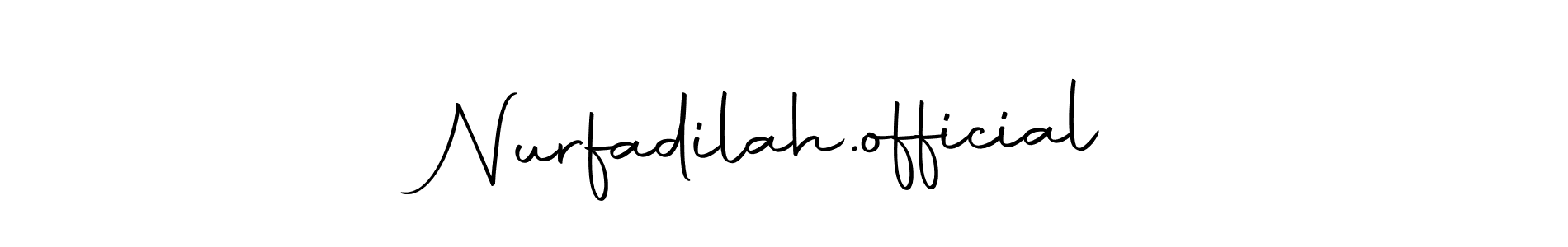 Also You can easily find your signature by using the search form. We will create Nurfadilah.official name handwritten signature images for you free of cost using Autography-DOLnW sign style. Nurfadilah.official signature style 10 images and pictures png