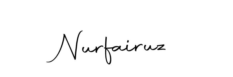 Make a beautiful signature design for name Nurfairuz. With this signature (Autography-DOLnW) style, you can create a handwritten signature for free. Nurfairuz signature style 10 images and pictures png