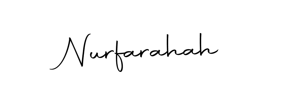 You can use this online signature creator to create a handwritten signature for the name Nurfarahah. This is the best online autograph maker. Nurfarahah signature style 10 images and pictures png