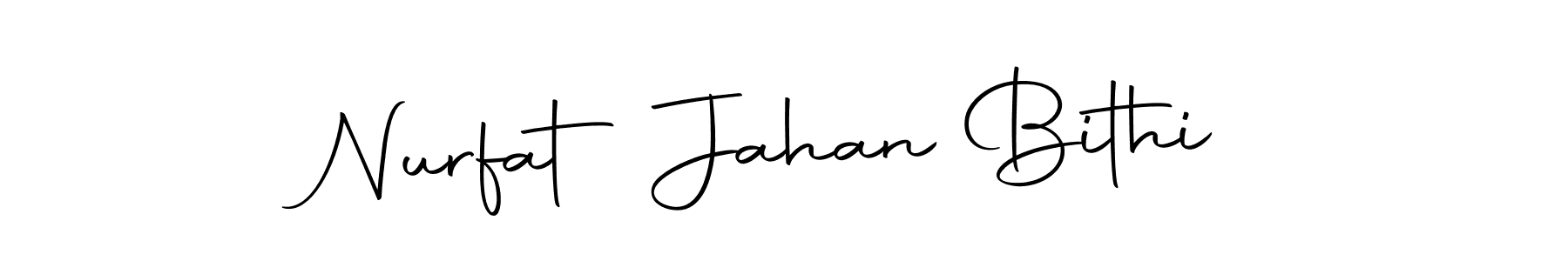 Make a beautiful signature design for name Nurfat Jahan Bithi. With this signature (Autography-DOLnW) style, you can create a handwritten signature for free. Nurfat Jahan Bithi signature style 10 images and pictures png