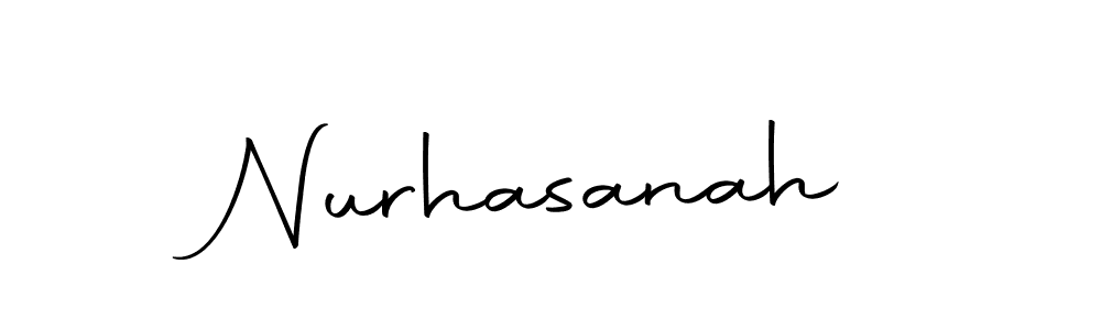 Make a beautiful signature design for name Nurhasanah. With this signature (Autography-DOLnW) style, you can create a handwritten signature for free. Nurhasanah signature style 10 images and pictures png