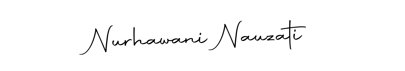 Make a beautiful signature design for name Nurhawani Nauzati. With this signature (Autography-DOLnW) style, you can create a handwritten signature for free. Nurhawani Nauzati signature style 10 images and pictures png