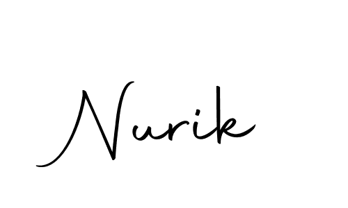 How to make Nurik signature? Autography-DOLnW is a professional autograph style. Create handwritten signature for Nurik name. Nurik signature style 10 images and pictures png