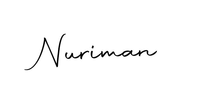 Create a beautiful signature design for name Nuriman. With this signature (Autography-DOLnW) fonts, you can make a handwritten signature for free. Nuriman signature style 10 images and pictures png