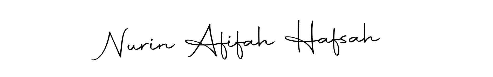 It looks lik you need a new signature style for name Nurin Afifah Hafsah. Design unique handwritten (Autography-DOLnW) signature with our free signature maker in just a few clicks. Nurin Afifah Hafsah signature style 10 images and pictures png