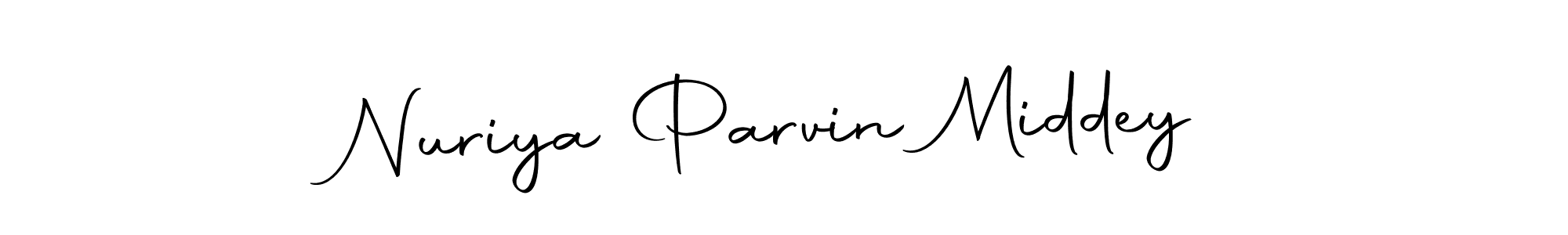 Make a beautiful signature design for name Nuriya Parvin Middey. Use this online signature maker to create a handwritten signature for free. Nuriya Parvin Middey signature style 10 images and pictures png