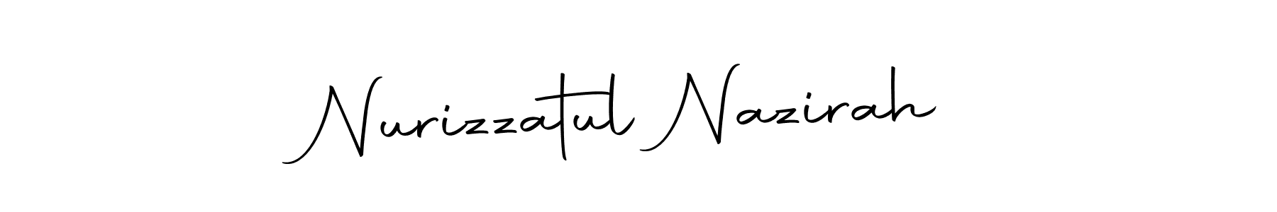 Make a beautiful signature design for name Nurizzatul Nazirah. With this signature (Autography-DOLnW) style, you can create a handwritten signature for free. Nurizzatul Nazirah signature style 10 images and pictures png