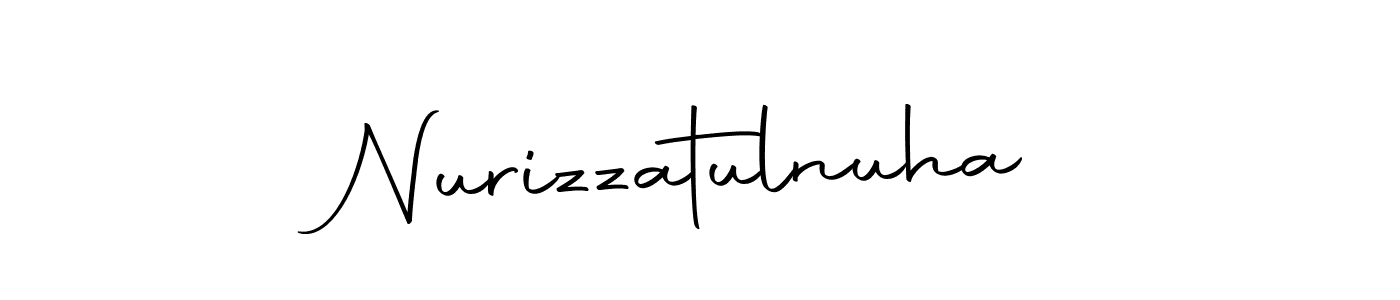 How to make Nurizzatulnuha name signature. Use Autography-DOLnW style for creating short signs online. This is the latest handwritten sign. Nurizzatulnuha signature style 10 images and pictures png