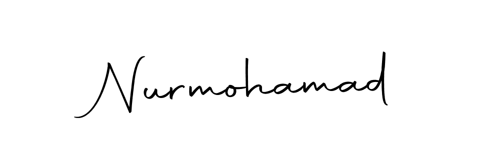 Use a signature maker to create a handwritten signature online. With this signature software, you can design (Autography-DOLnW) your own signature for name Nurmohamad. Nurmohamad signature style 10 images and pictures png