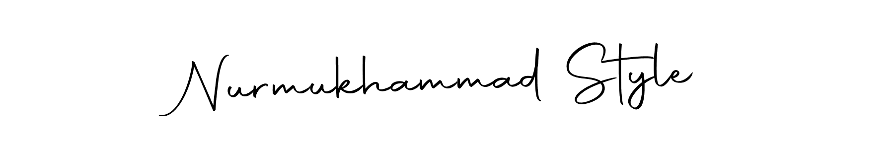 How to make Nurmukhammad Style signature? Autography-DOLnW is a professional autograph style. Create handwritten signature for Nurmukhammad Style name. Nurmukhammad Style signature style 10 images and pictures png