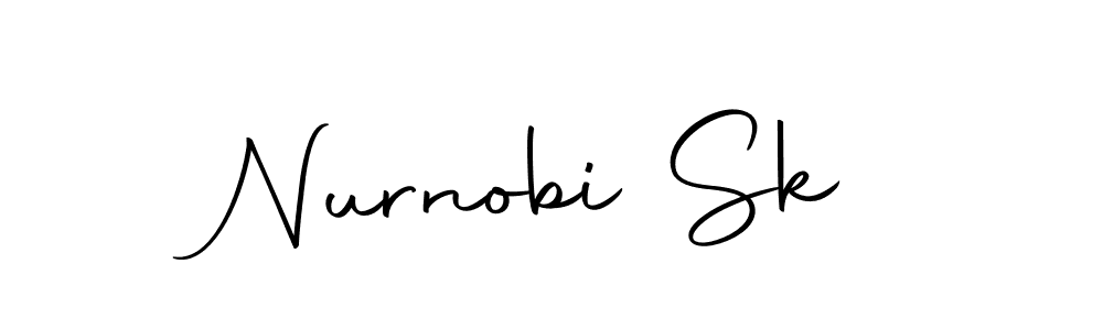 if you are searching for the best signature style for your name Nurnobi Sk. so please give up your signature search. here we have designed multiple signature styles  using Autography-DOLnW. Nurnobi Sk signature style 10 images and pictures png